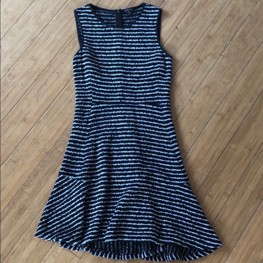 Theory Nikay Striped flare Dress